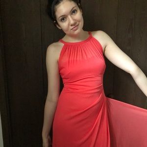 David’s Bridal Coral Bridesmaid/Prom/Formal Dress